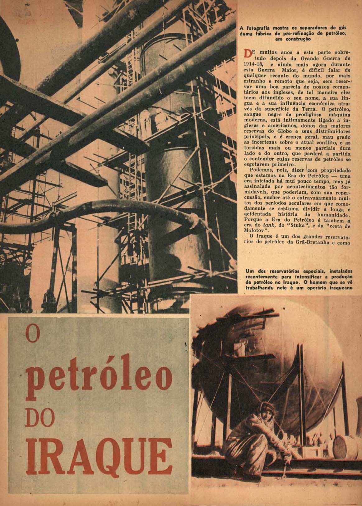 O PETRÓLEO do Iraque. Vamos Ler, Rio de Janeiro, n. 268, p. 25-27, set. 1941.