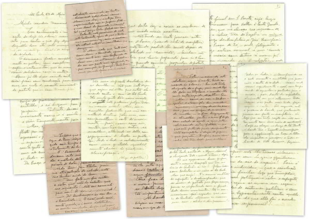 Cópias dos documentos originais digitalizados da carta