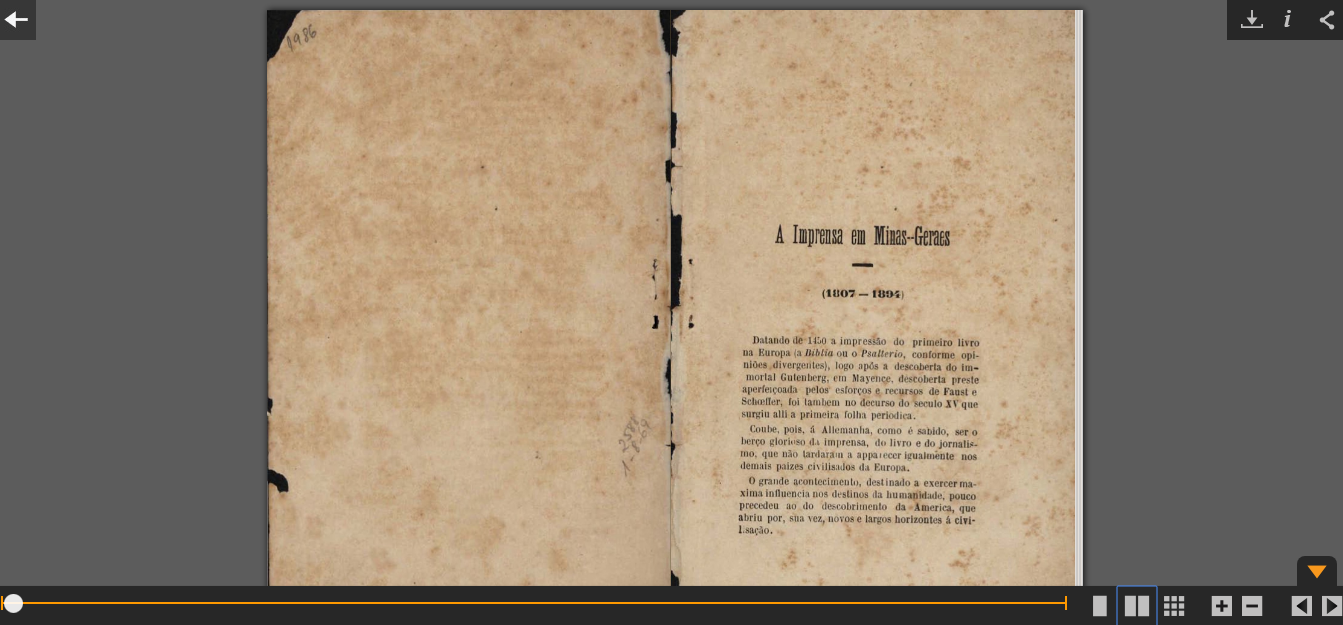 Página de item utilizando o visualizador de documentos