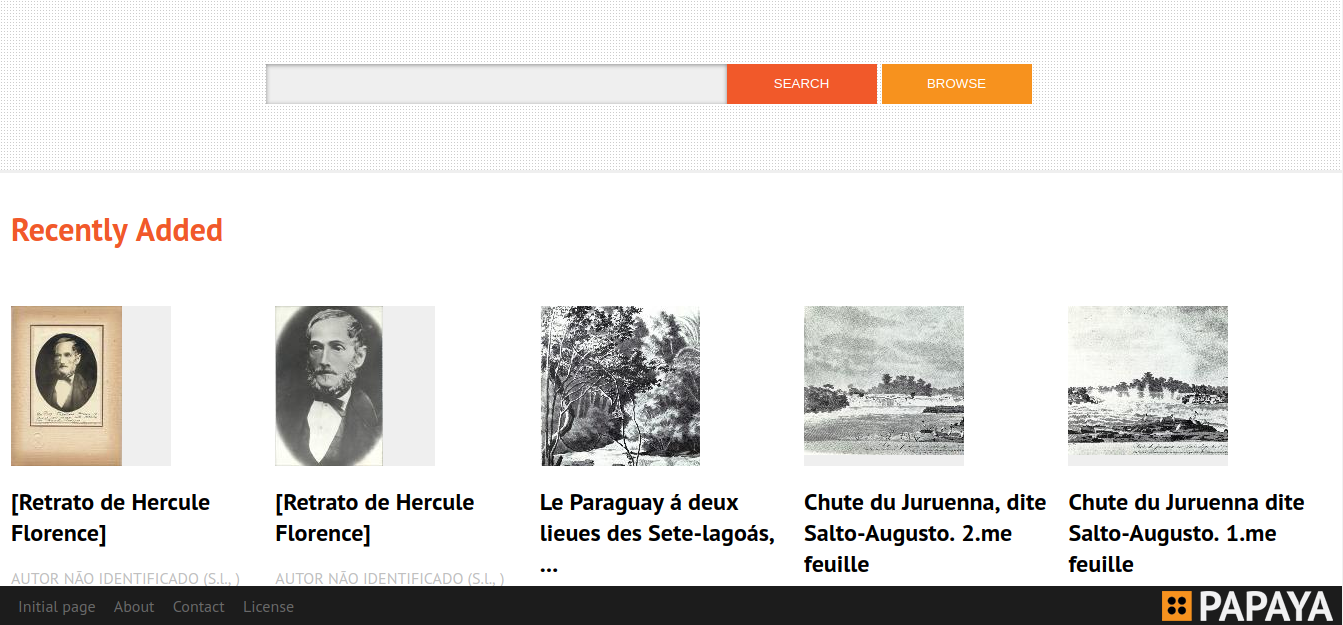 Página inicial do repositório