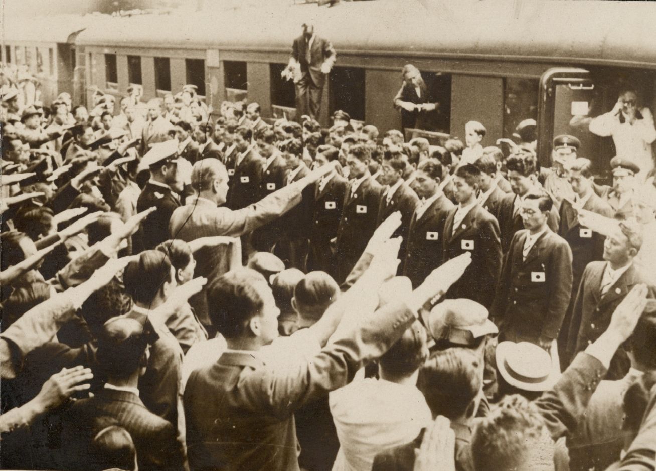 O Desembarque da Delegação Japoneza em Berlim.