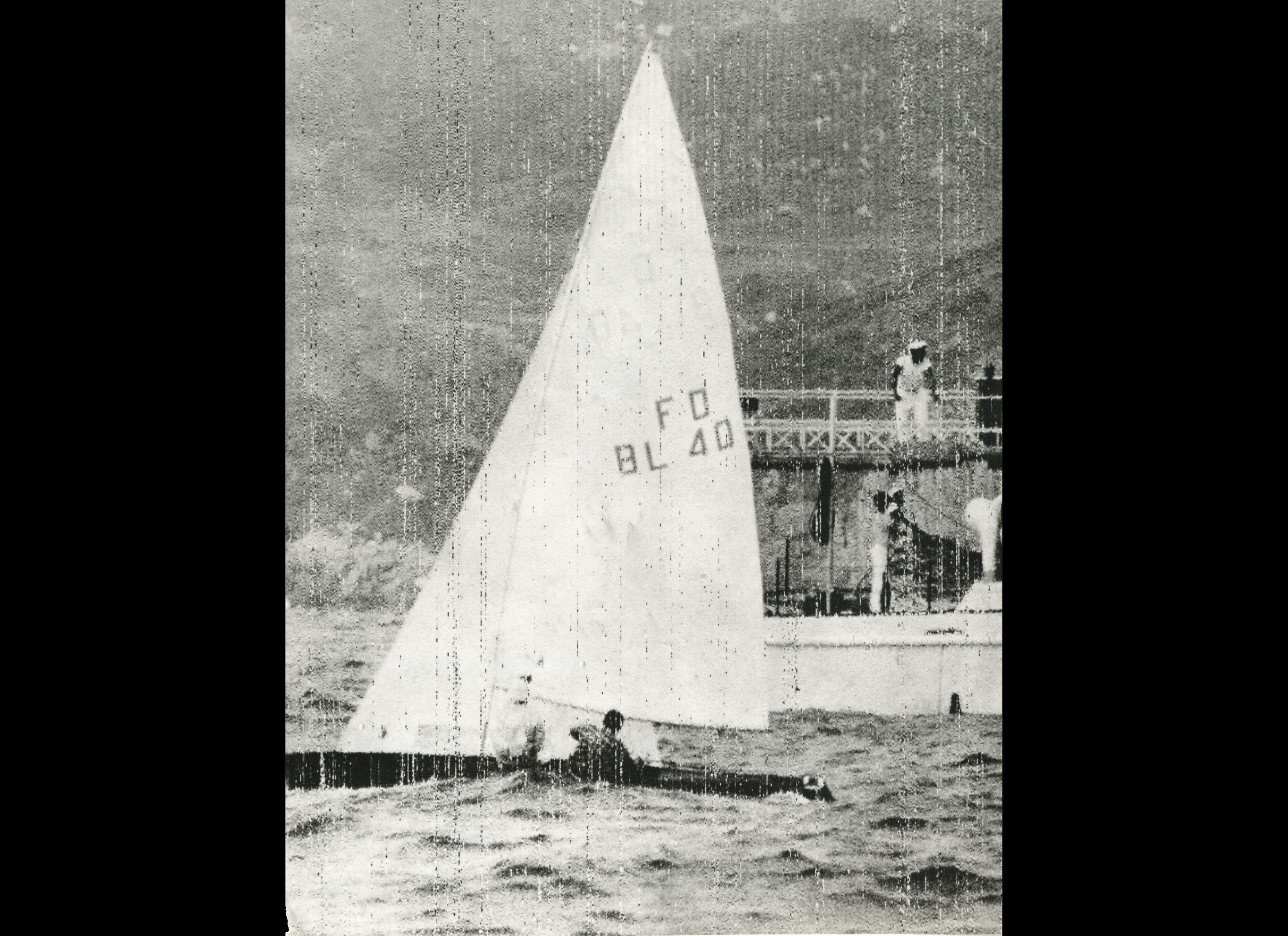 Os brasileiros R. Conrad e B. Cordes quando chagavam vitoriosos conquistando a medalha de bronze para o nosso país nas provas do "Flying Dutchman" nas Olimpiadas do México 1968.<br />DSP - 23/10/1968.