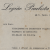 Carta-circular da diretoria da Legião Paulista a autoridades diversas. São Paulo, 1925. APESP.