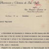 Carta da Sociedade de Farmácia e Química de São Paulo ao Deputado Federal Júlio Prestes. São Paulo, 1926. APESP. 101.SG10.1.4.7.