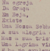 Poema Na egreja, de Júlio Prestes. Portugal, 1932. APESP. 101.SG2.1.2.4