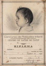 Diploma de vencedor de concurso de robustez infantil