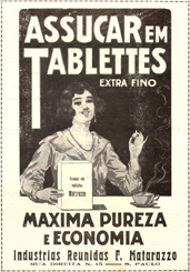 Assucar em tablettes Matarazzo.
