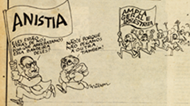 Charge do jornal Movimento