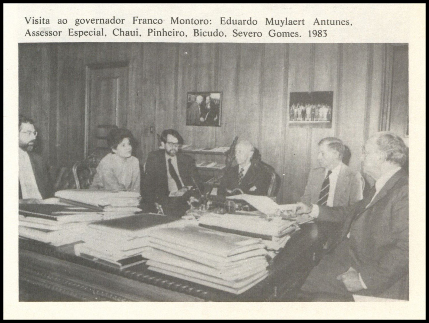 Foto extraída do livro Democracia X Violência: Reflexões Para a Constituinte -1986 -Editora Paz e Terra Política