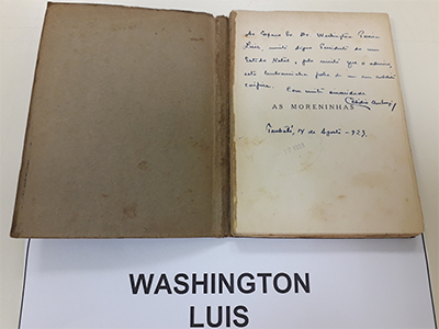 Livro com dedicatória do autor, Cesídio Ambrogi, pertinente ao Fundo Washington Luís Livro com dedicatória do autor, Cesídio Ambrogi, pertinente ao Fundo Washington Luís