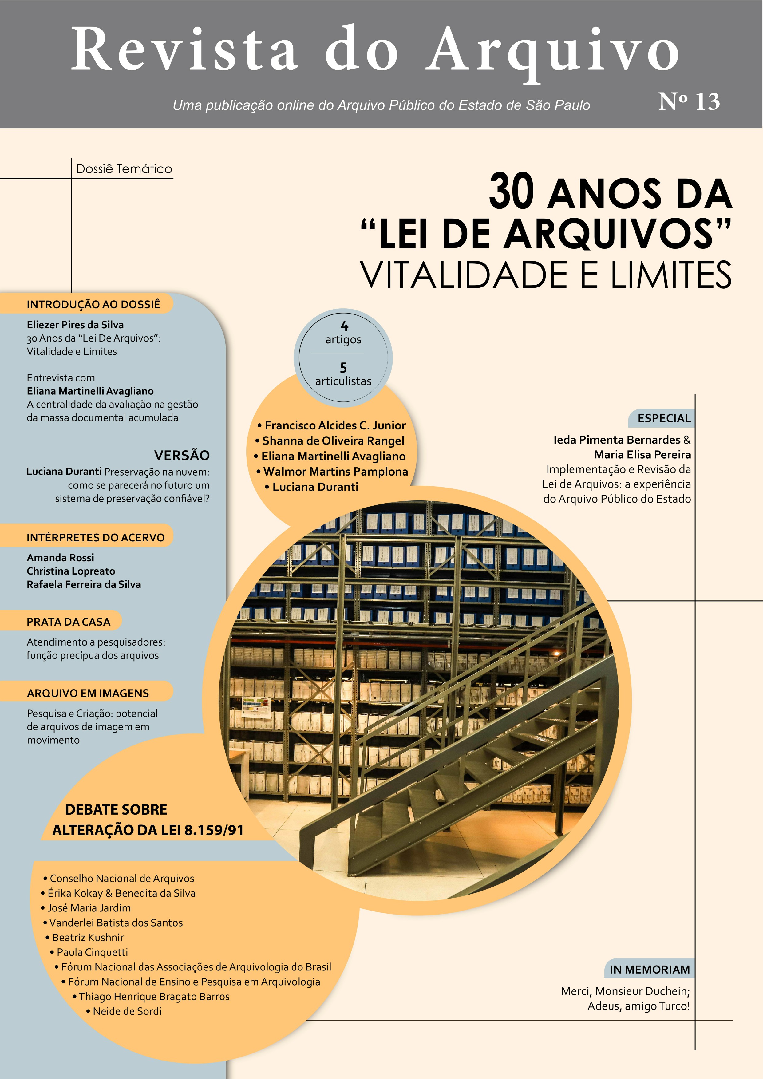 30 anos da “Lei de Arquivos”: vitalidade e limites